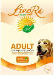 Сухой корм LiveRa для взрослых собак Adult